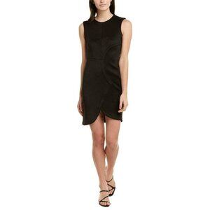 Yigal Azrouel NWT Black Dress Asymmetrical Scuba Sheath LBD 4